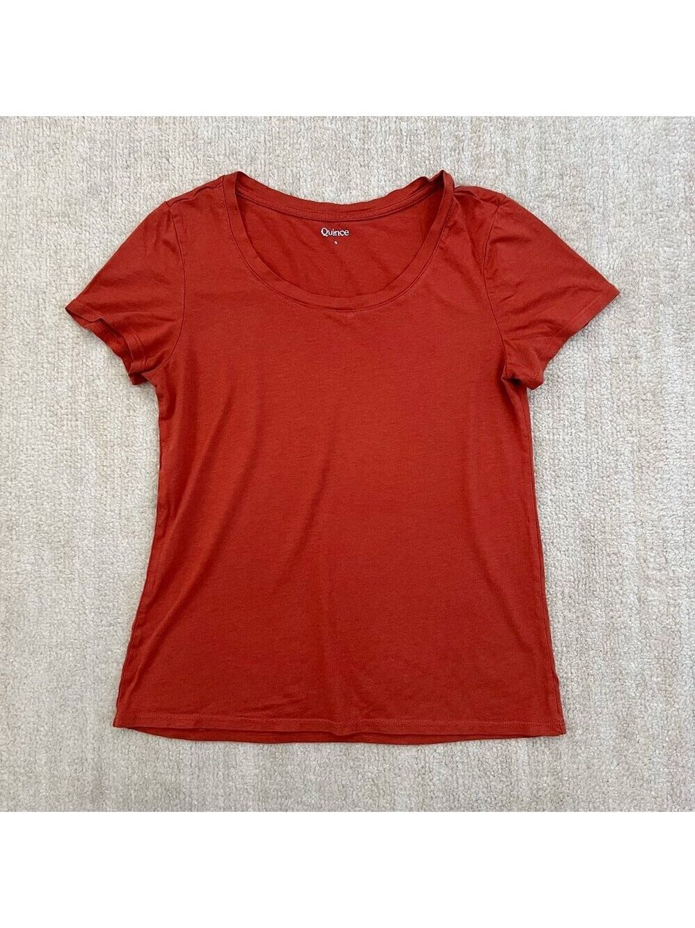 Quince Scoop Neck Short Sleeve Tee Shirt S